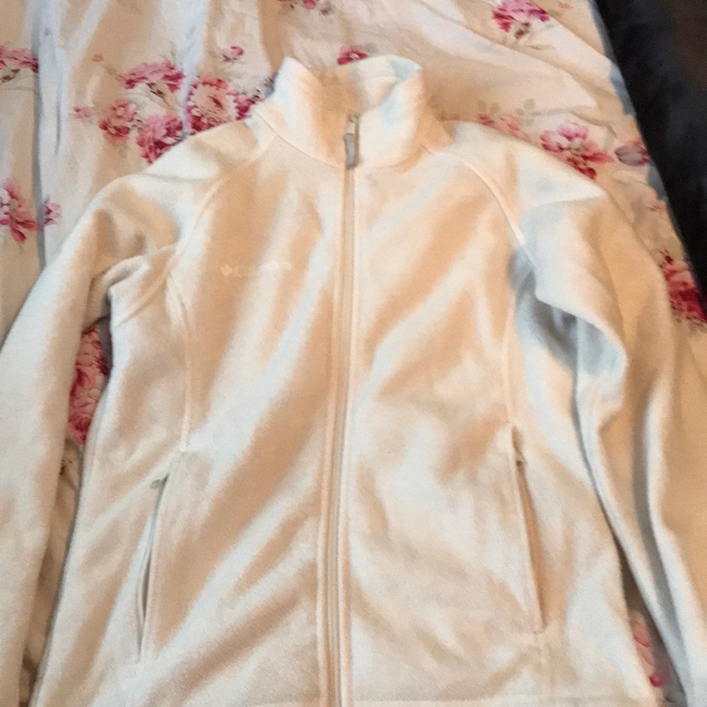 Creme/white Columbia zip jacket